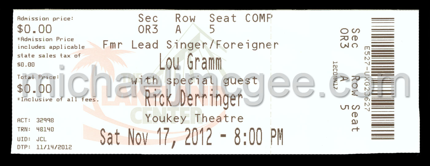 Lou Gramm / michaeljmcgee.com