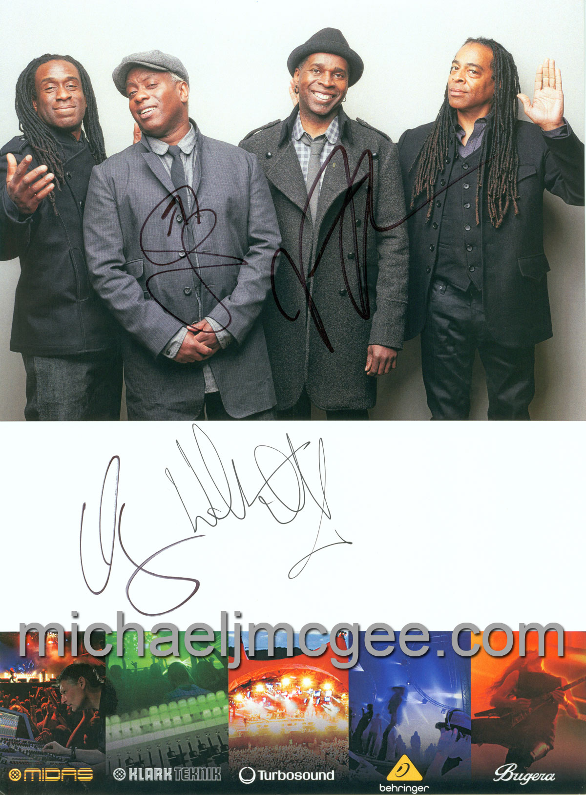 Living Colour band members Autographs