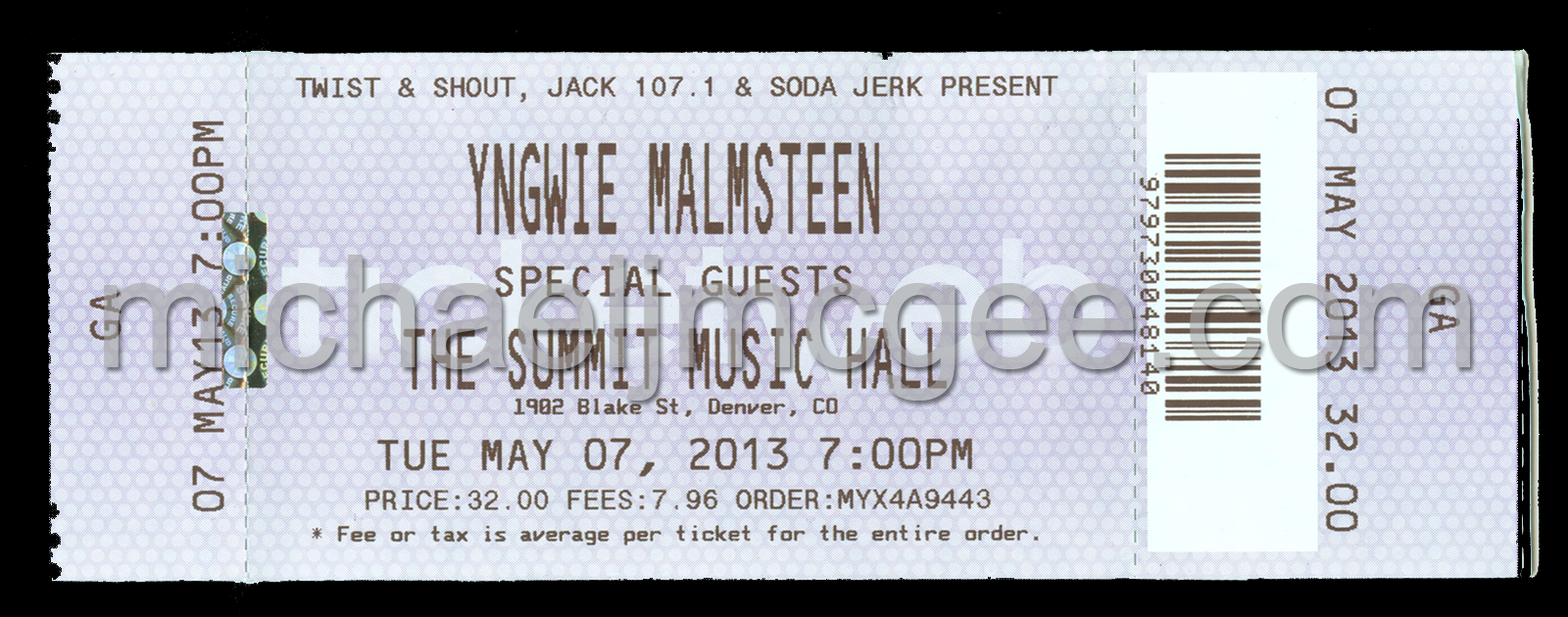 Yngwie Malmsteen Spellbound Tour 2013 / Denver