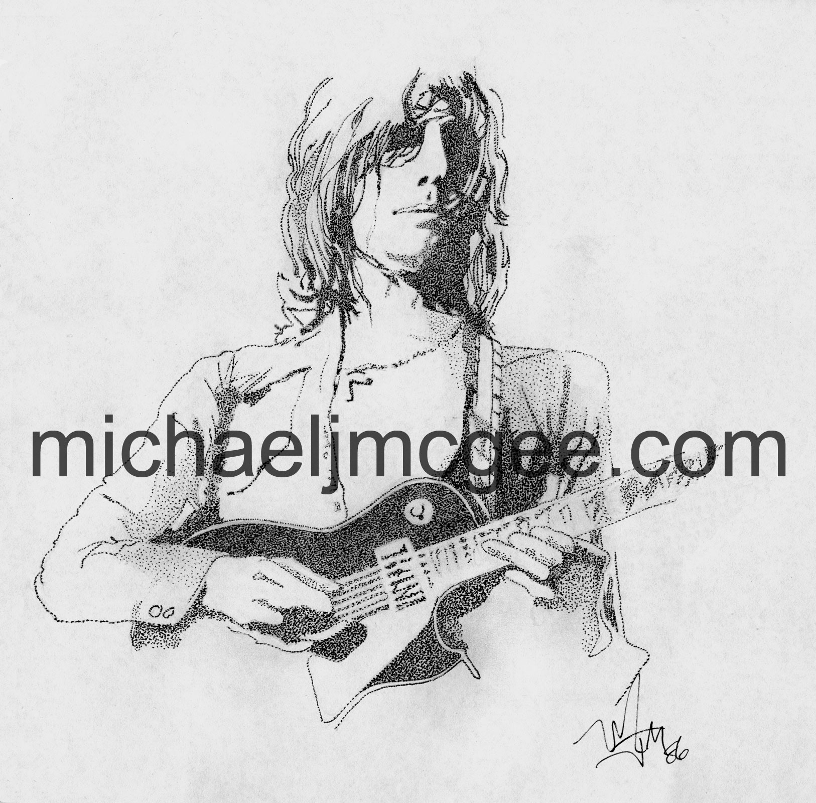 Jeff Beck / MJM Artworks / michaeljmcgee.com
