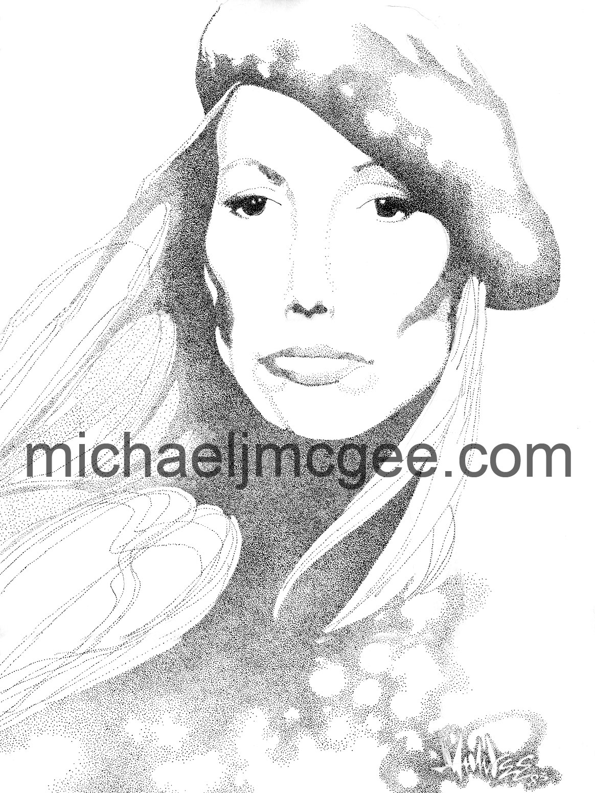 Joni Mitchell / MJM Artworks / michaeljmcgee.com
