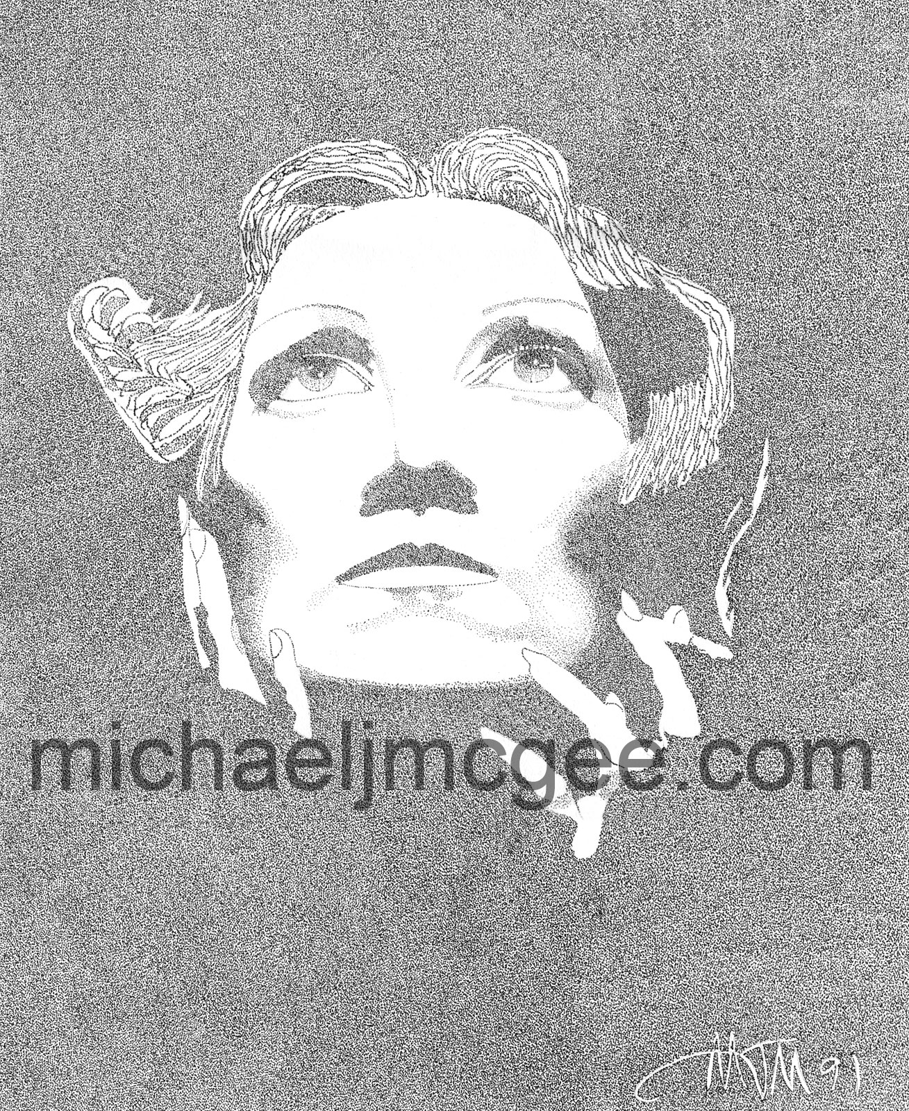 Marlene Dietrich / MJM Artworks / michaeljmcgee.com