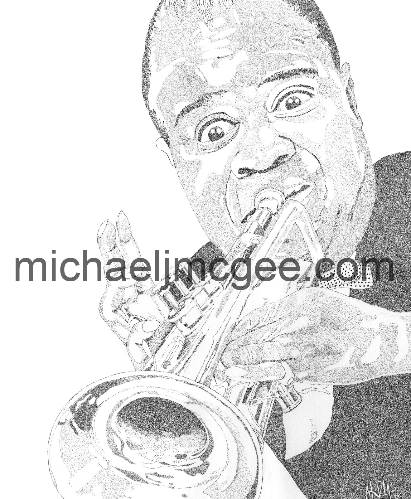 Louis Armstrong / MJM Artworks / michaeljmcgee.com