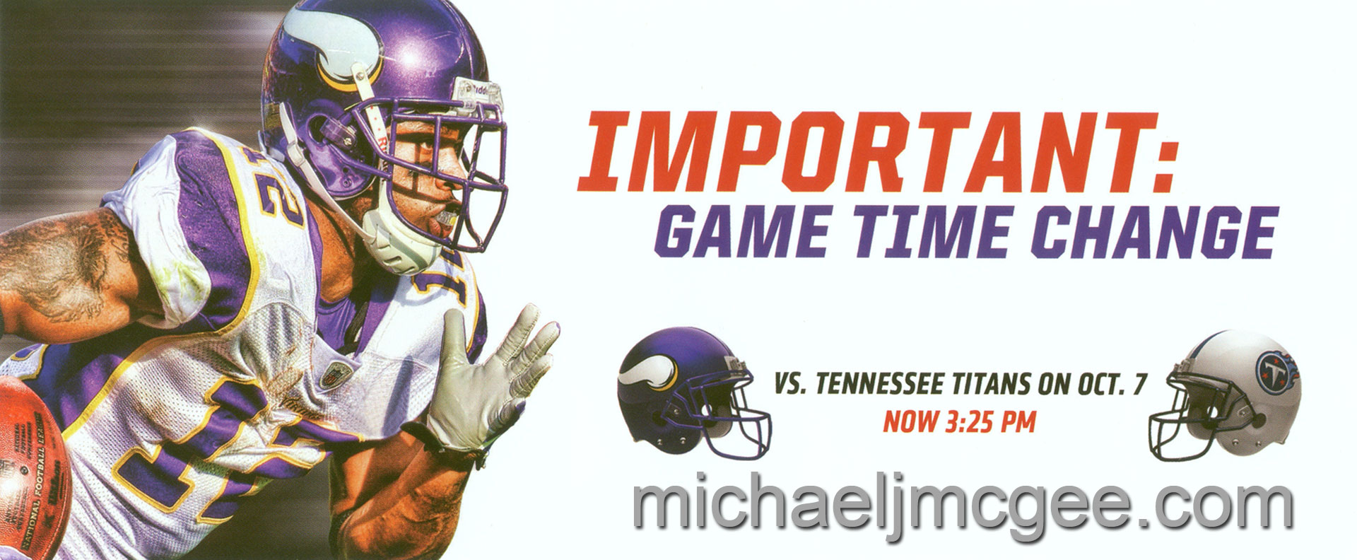 michaeljmcgee.com's Vikings stuff / michaeljmcgee.com