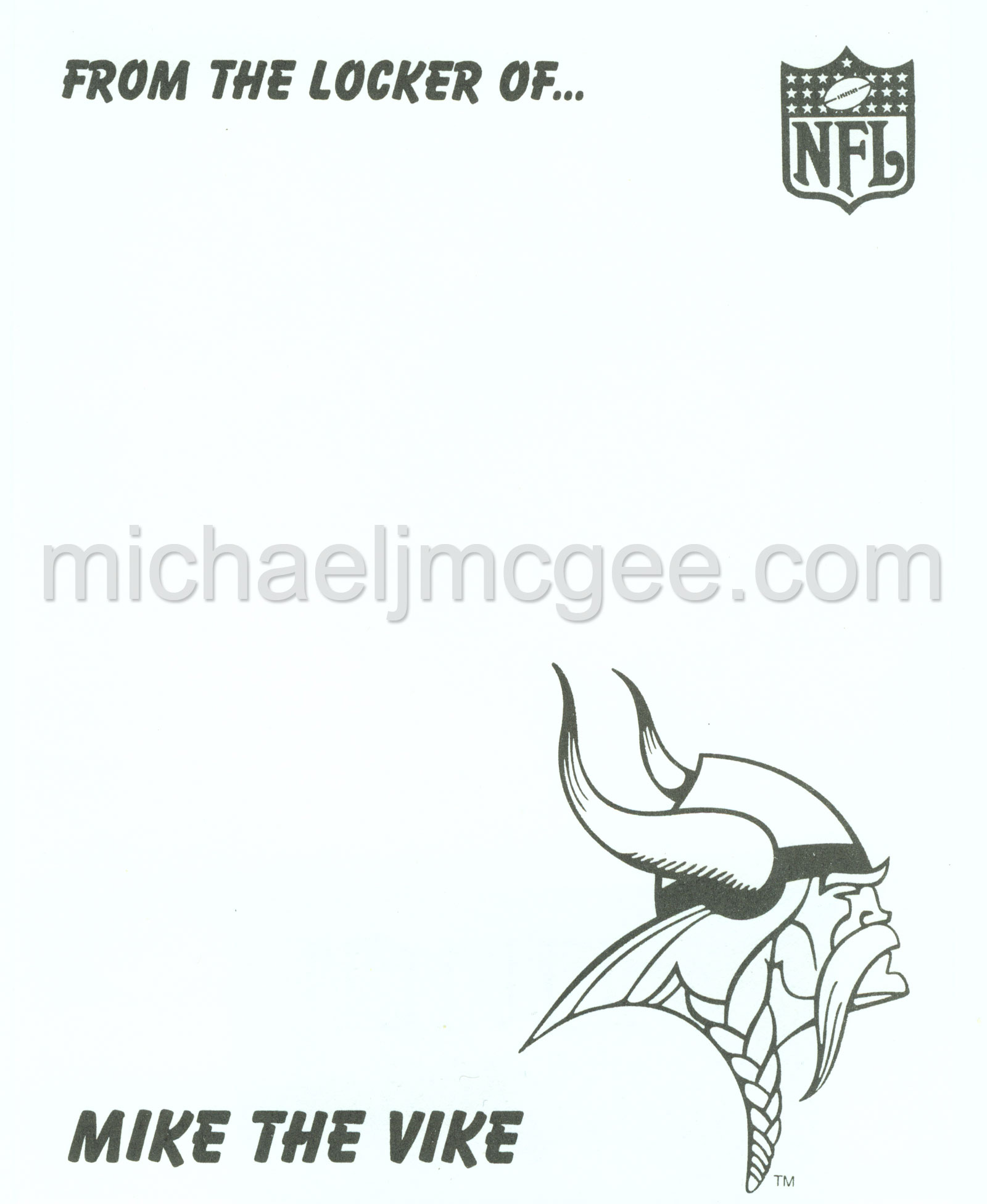 michaeljmcgee.com's Vikings stuff / michaeljmcgee.com